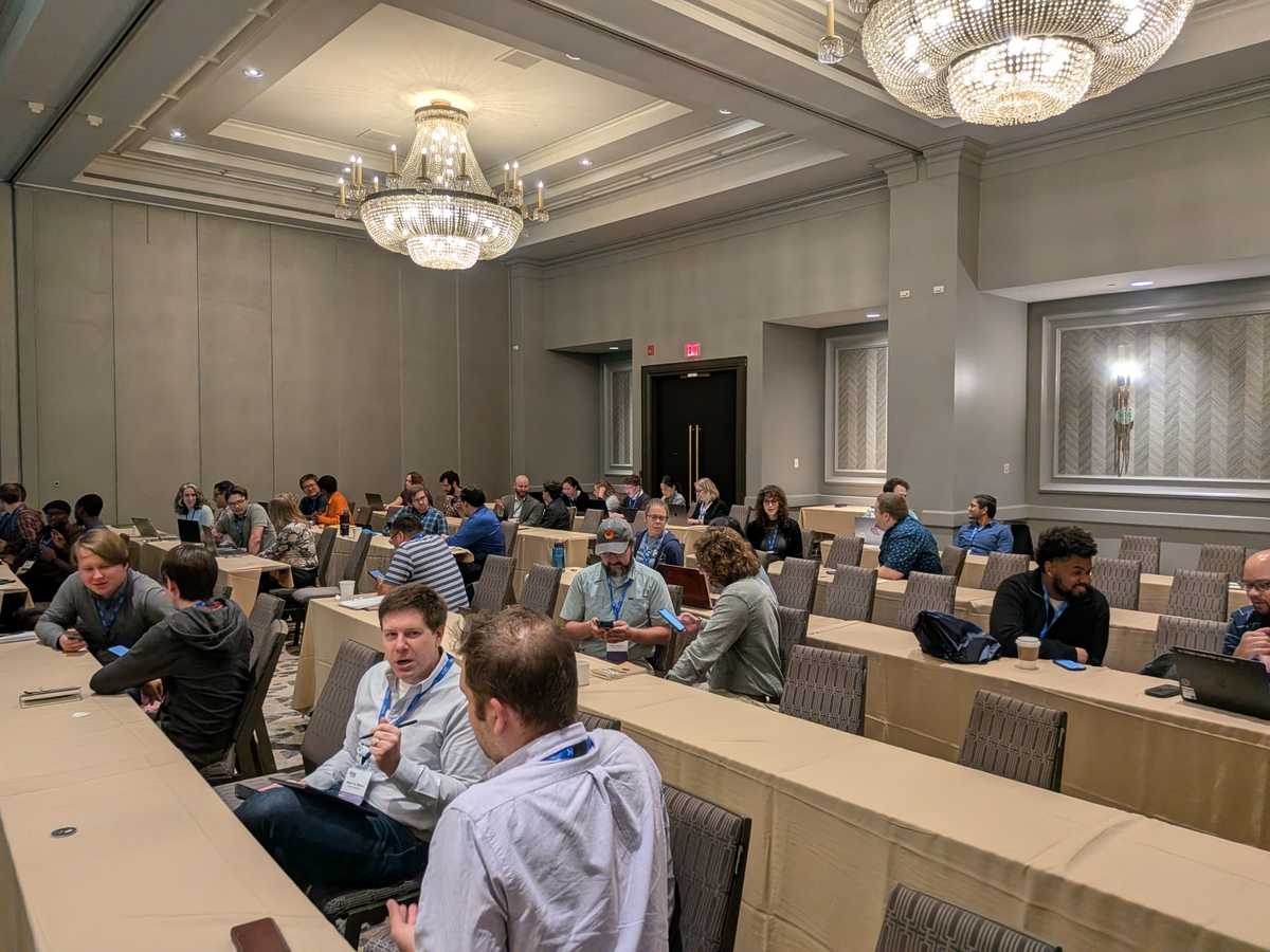 Workshop participants paired up in twos for an exercise to conduct interview.